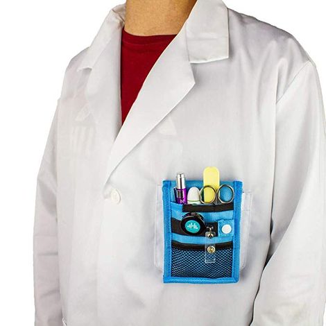 Mobiclinic Organizador de bolsillo para enfermera Personal Sanitario Tamaño  mini 15x105 cm Color verde